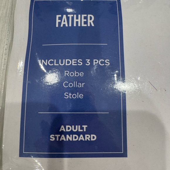 Father Priest Costume – Adult Standard (3-Piece Set). - Picture 5 of 5